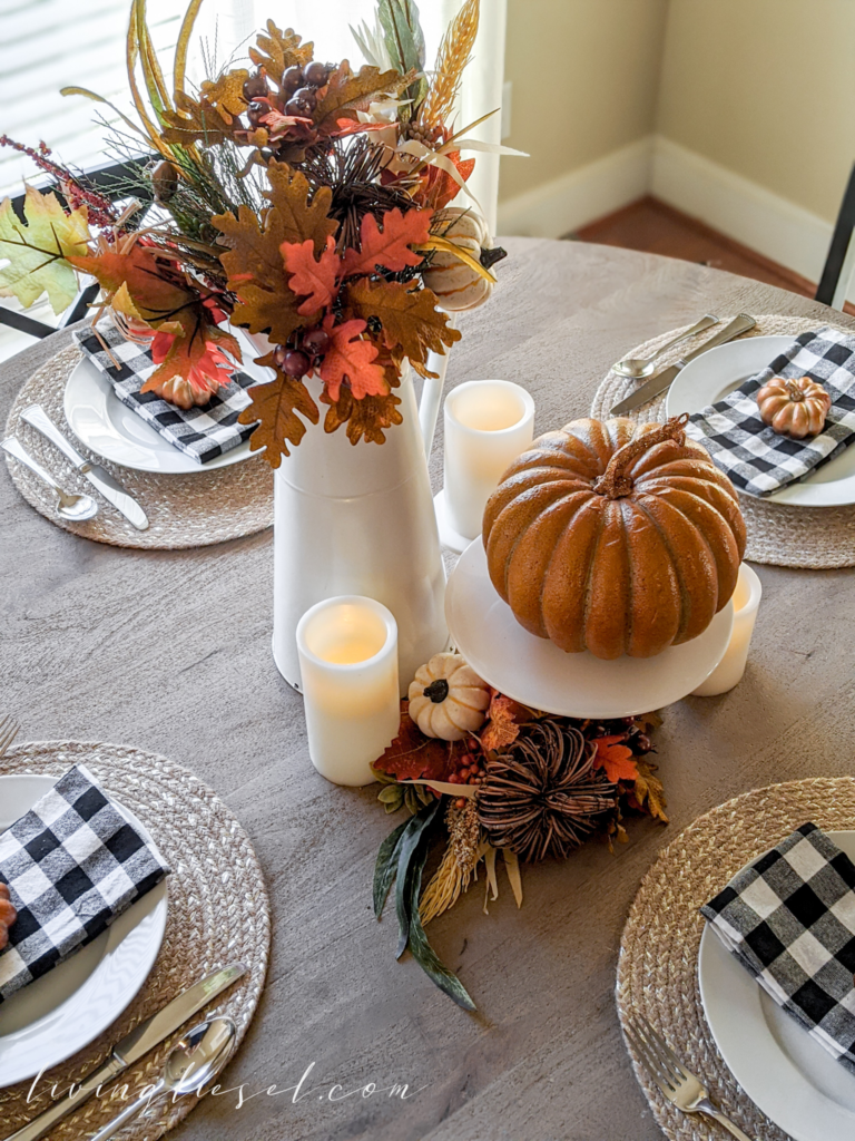 Fall Farmhouse Table Setting • Living Liesel