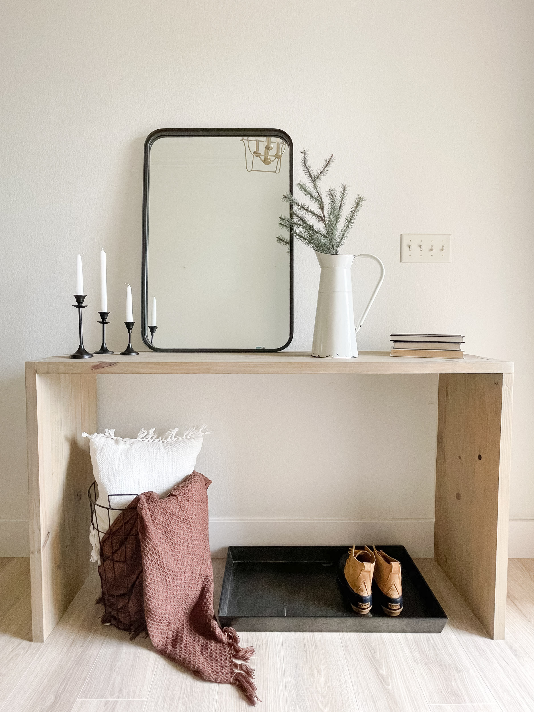 DIY Wood Console Table • Living Liesel